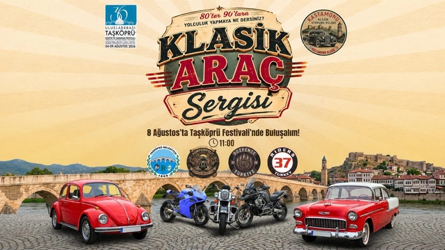 Taşköprü Uluslararası Kültür ve Sarımsak Festivali'nde klasik araç sergisi düzenlenecek