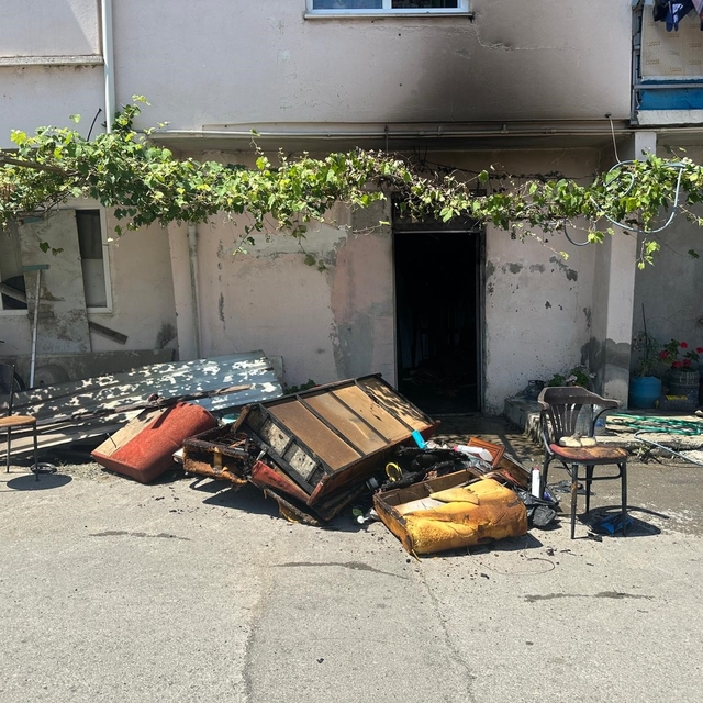 Samsun'da yangın paniği