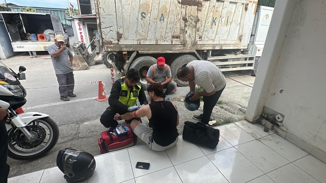 Samsun'da motosiklet kazası: 1 yaralı