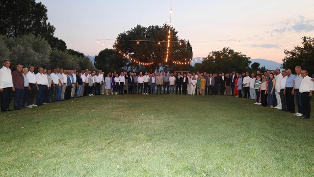 Karacasu Kaymakamı Mehmet Gündoğdu'ya veda yemeği