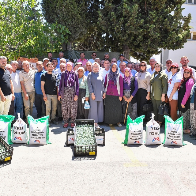 Gülnarlı üreticilere fide, ekipman ve sulama desteği