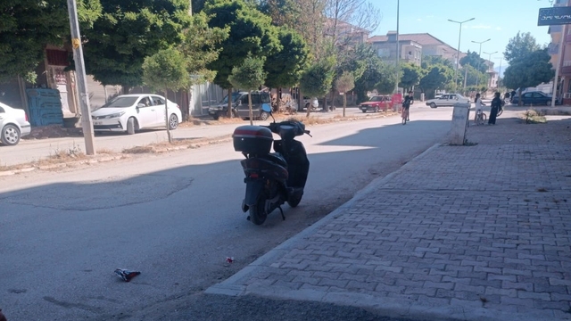 Devrilen elektrikli bisikletin sürücüsü yaralandı
