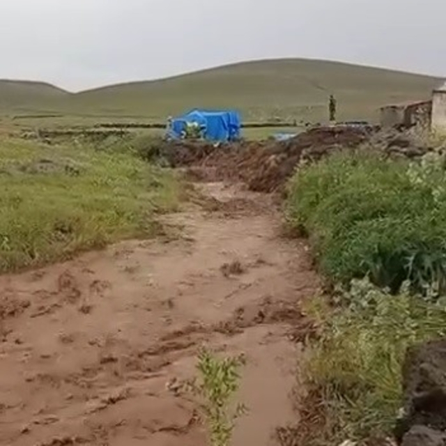 Meteoroloji uyarmıştı: Kağızman'da sel