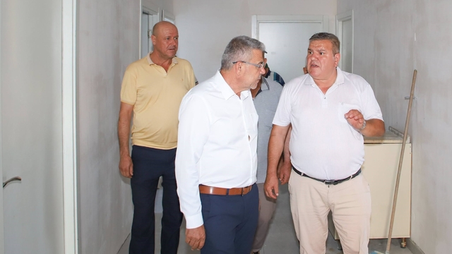 Ilıdağ Mahallesi'ndeki yeni sağlık ocağı hizmet binasında inceleme