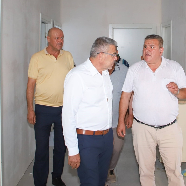 Ilıdağ Mahallesi'ndeki yeni sağlık ocağı hizmet binasında inceleme