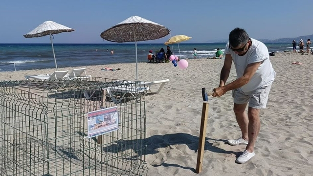 Kuşadası'nda caretta carettalardan umutlandıran yuva