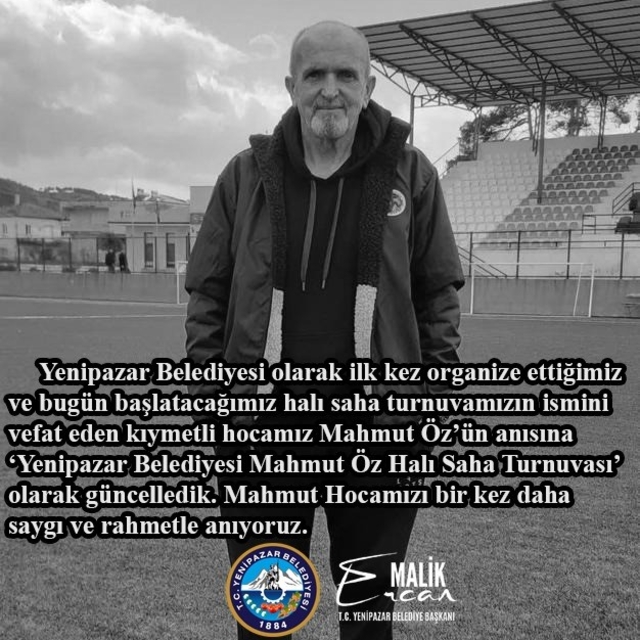 Yenipazar'da halı saha turnuvasına Mahmut Öz'ün ismi verildi
Yenipazar Bele...