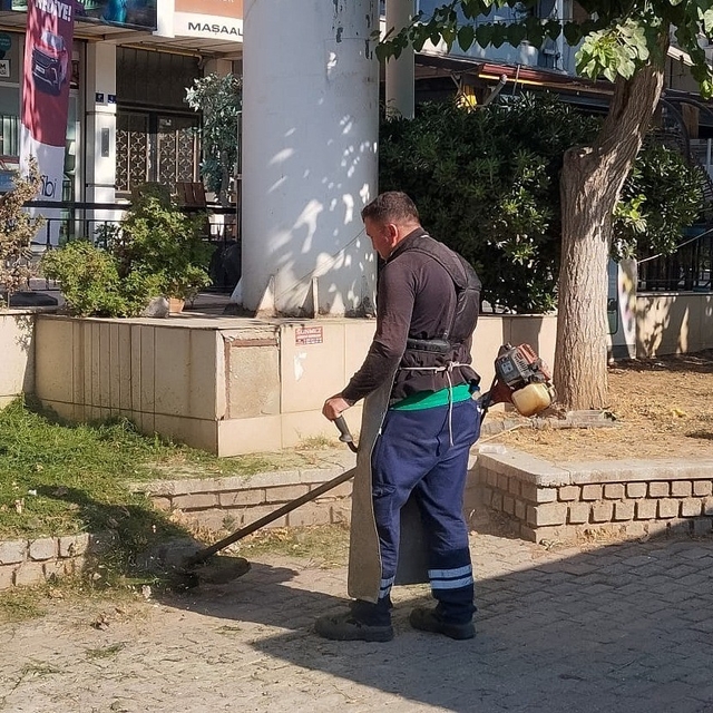Efeler Belediyesi'nden yeşil alanlarda çalışma