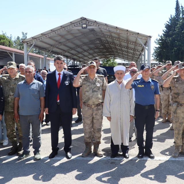 Kilis'te kalp krizi sonucu vefat eden asker için tören düzenlendi
