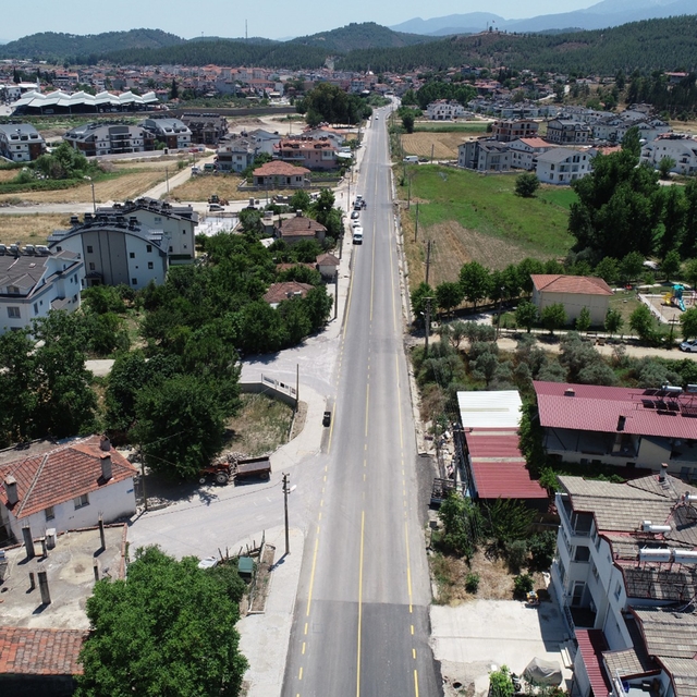 Seydikemer Belen'de yol çalışmaları tamamlandı