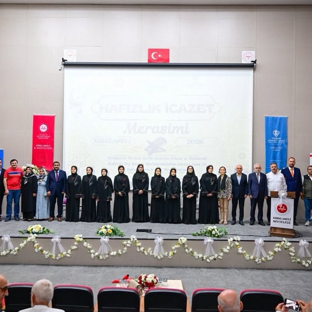 Kırklareli'nde hafızlık icazet töreni yapıldı