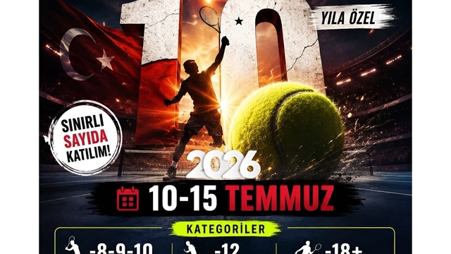 Muğla'da 15 Temmuz'a özel tenis turnuvası düzenlenecek