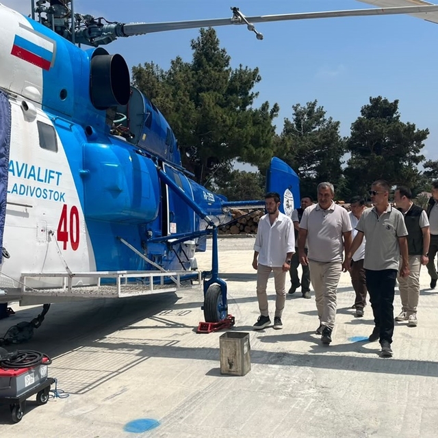 Mersin'de yangın ekibinin çalışmaları yerinde incelendi