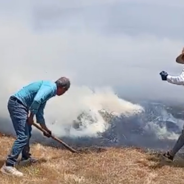 Yüksekova'da bin balya ot kül oldu