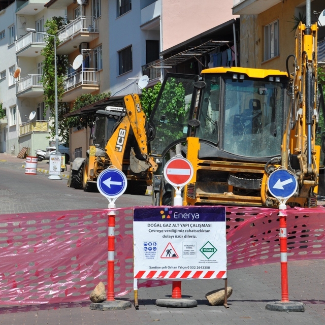 Bozdoğan'da doğalgaz için ilk kazma vuruldu