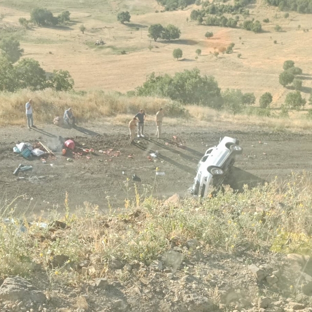 Kamyonet şarampole yuvarlandı: 4 yaralı