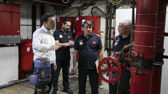 Mersin'de otellerde yangın güvenliği denetimi sürüyor