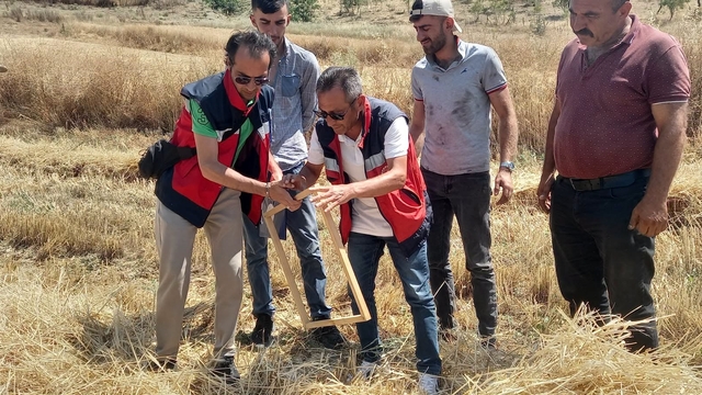 Tavşanlı'da biçerdöver kontrolleri sürüyor
