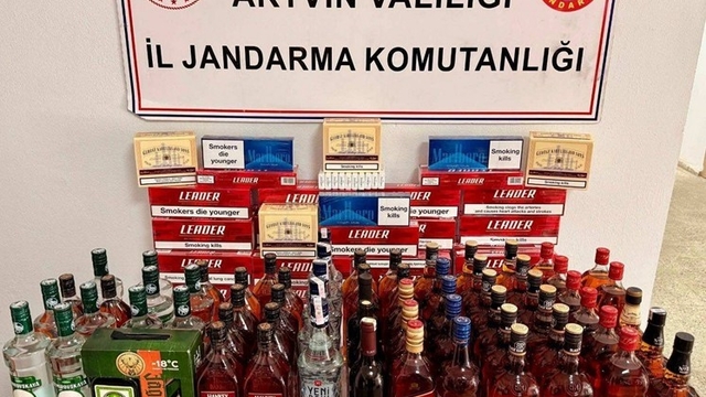 Artvin'de jandarmadan kaçakçılık operasyonu