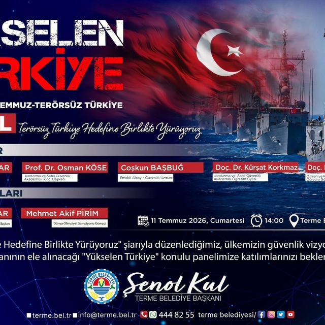 Terme'de "Yükselen Türkiye" paneli düzenlenecek