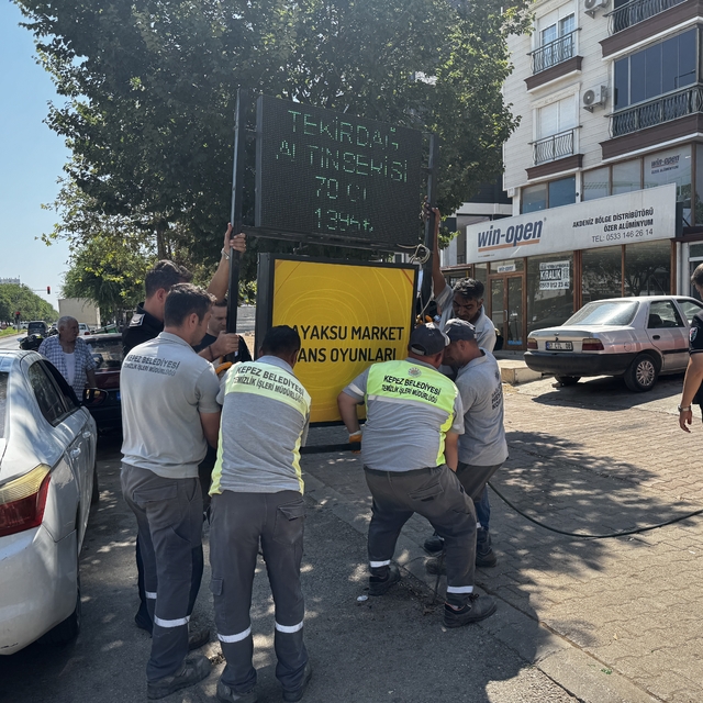 Kepez'de kaldırım işgallerine zabıta denetimi