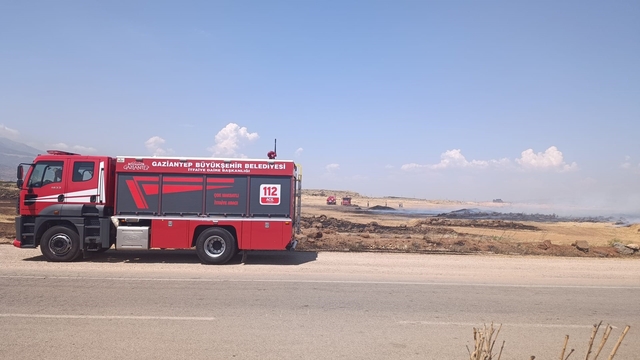 Gaziantep'te anız yangını