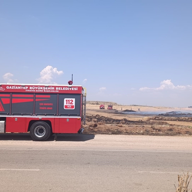 Gaziantep'te anız yangını