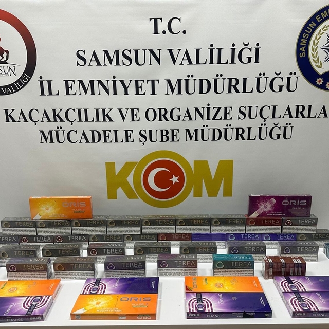 Samsun'da kaçak tütün ürünleri ele geçirildi