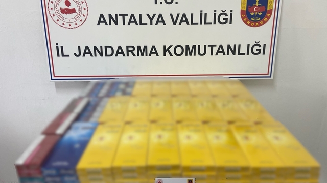 Gazipaşa'da 145 karton kaçak sigara ele geçirildi