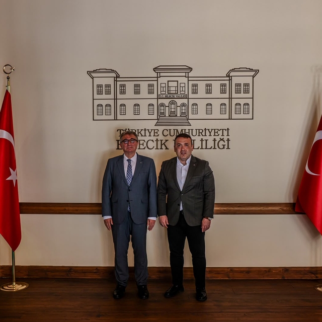 Bilecik Valisi Sözer, Bozüyük Kaymakamı Helvacı'yı kabul etti