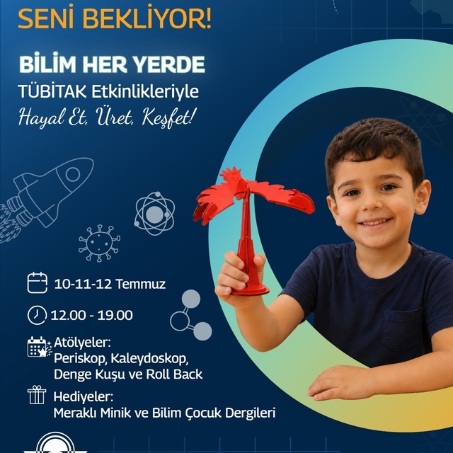 Forum Denizli, TÜBİTAK Bilim Her Yerde çocuk şenliğine ev sahipliği yapacak
