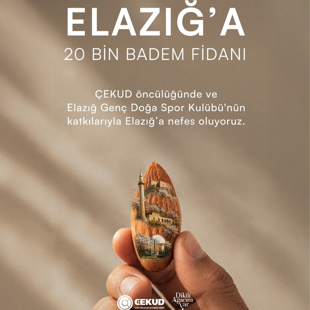 Elazığ'da atıl araziler için 20 bin badem fidanı dağıtacak