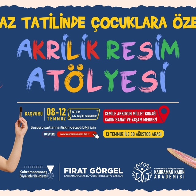 Büyükşehir'den çocuklara yaz tatilinde sanat desteği