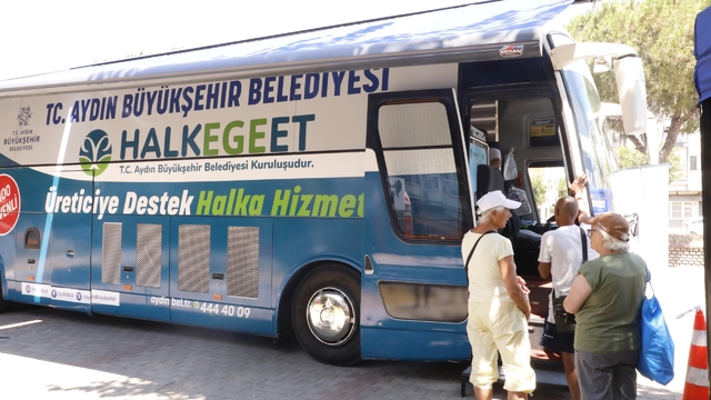 Mobil Halk Ege Et bu kez Güzelçamlı'da vatandaşlarla buluştu