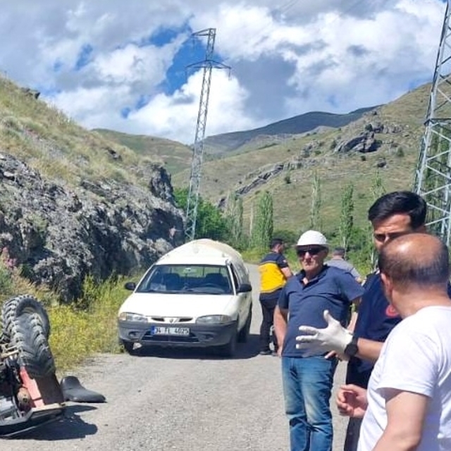 Erzurum'da devrilen ATV'nin sürücüsü öldü