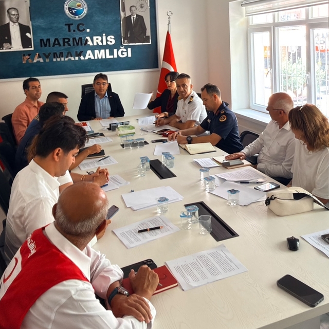 Marmaris'te 15 Temmuz Demokrasi ve Milli Birlik Günü hazırlık toplantısı ya...