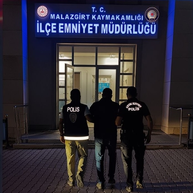 Muş'ta 10 yıl 8 ay hapis cezası bulunan firari hükümlü yakalandı