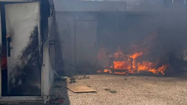 Antakya'da konteyner yangını