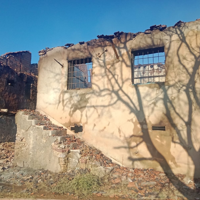 Malatya'da meyve bahçesinde çıkan yangında 2 ev zarar gördü