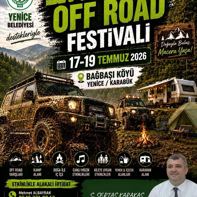 Yenice'de 2. Off-Road Festivali için geri sayım başladı