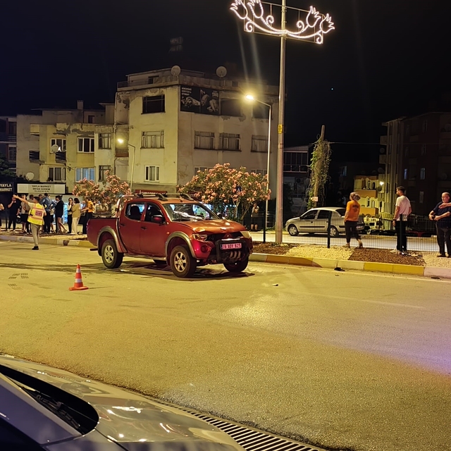 Motosikletle yaya geçidinden geçeyim derken hastanelik oldular