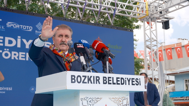 BBP Genel Başkanı Mustafa Destici, Konya'nın Bozkır ilçesinde toplu açılış törenine katıldı:
