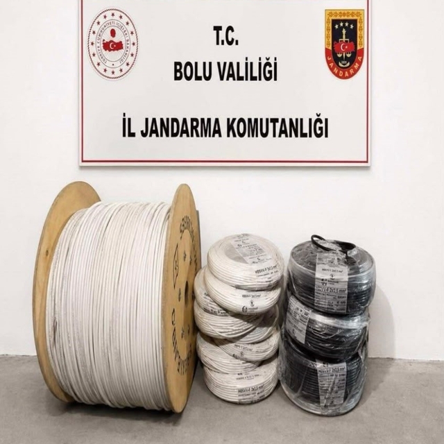 Bolu'da kablo hırsızlarını JASAT ekipleri yakaladı