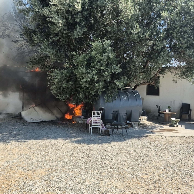 Bodrum'da personel lojmanında çıkan yangın söndürüldü
