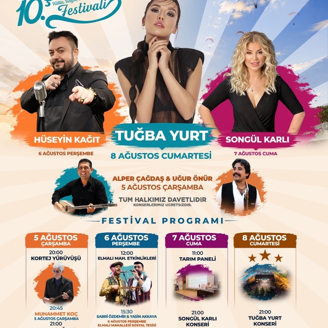 Çameli 10. Kültür, Turizm, Tarım ve Doğa Sporları Festivaline sayılı günler...