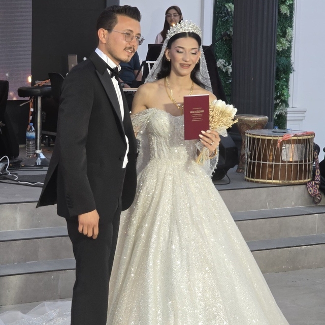 Şehit kızı mutluluğa 'evet' dedi