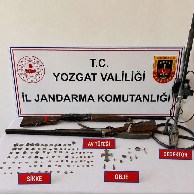 Yozgat'ta tarihi eser nitelikli objeler ele geçirildi