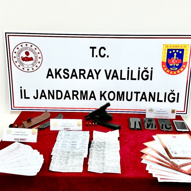 Aksaray'da tefeci operasyonu: 1 tutuklama
