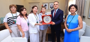 Kazakistanlı eğitimcilerden Muğla Valisi Akbıyık'a ziyaret