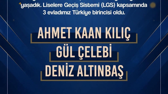 Erzincan'daki 3  birinciyi Vali Aydoğdu açıkladı